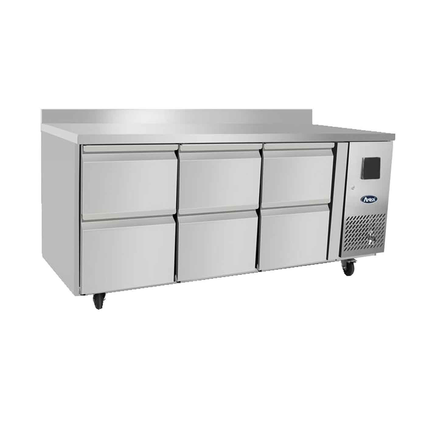 Table réfrigérée positive GN11 avec dosseret 420L Atosa-mondialchr.com