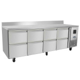 Table réfrigérée positive GN11 avec dosseret 560L Atosa-mondialchr.com