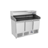 Meuble à pizzas compact GN1 1 380L 3 portes ATOSA-mondialchr.com