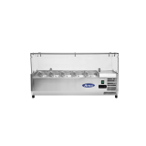 Présentoir à ingrédients inox vitré GN1 4 L1205mm Atosa-mondialchr.com