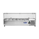 Présentoir à ingrédients inox vitré GN1 3 L1415mm Atosa-mondialchr.com