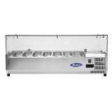 Présentoir à ingrédients inox vitré GN1 4 L1505mm Atosa-mondialchr.com