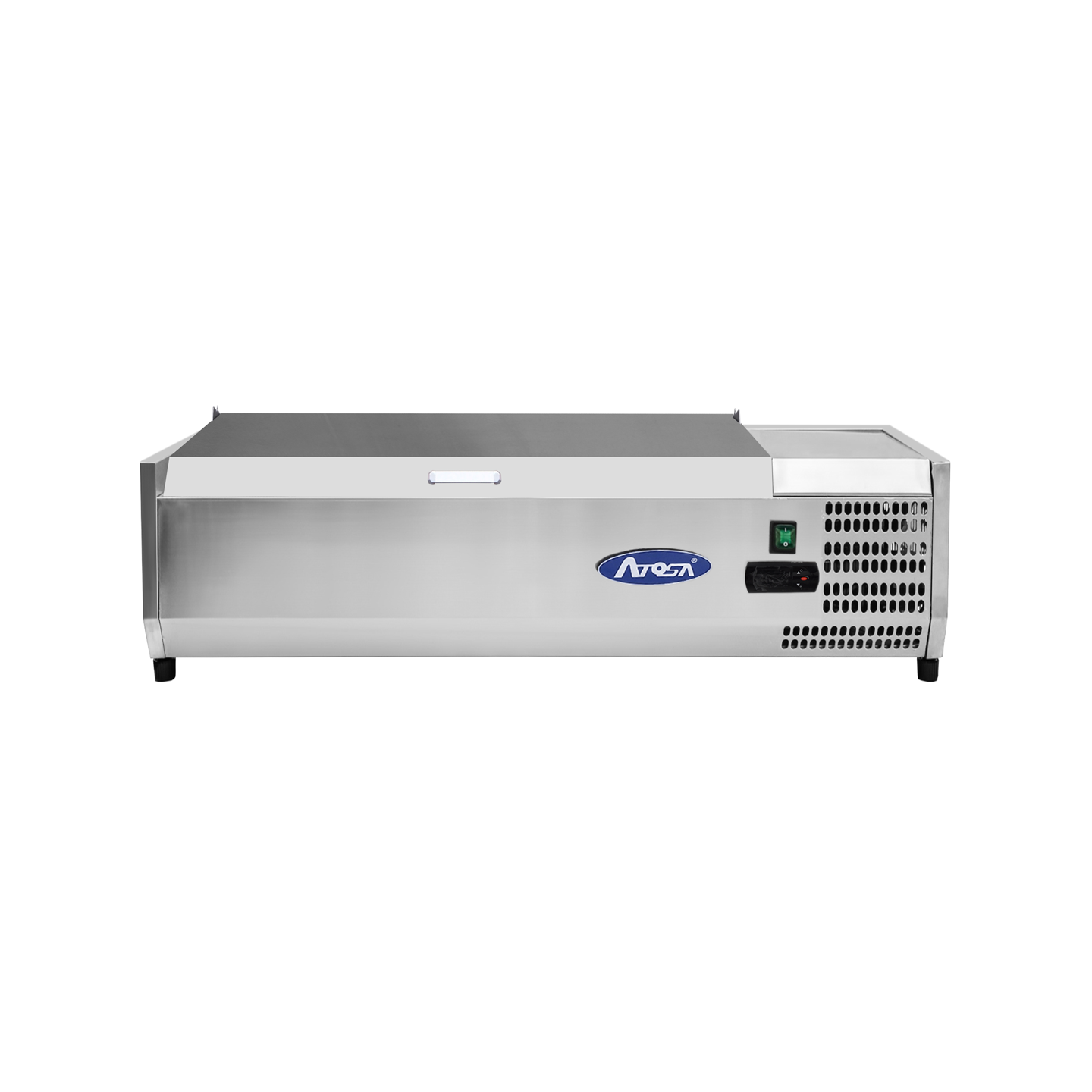 Présentoir à ingrédients inox 5GN1 4 L1205mm Atosa-mondialchr.com