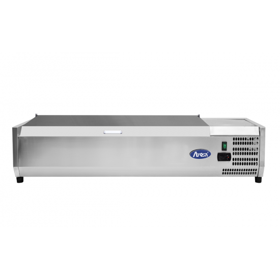Présentoir à ingrédients inox 6GN1 3 L1415mm Atosa-mondialchr.com
