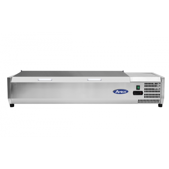 Présentoir à ingrédients inox 8GN1 4 L1805mm Atosa-mondialchr.com