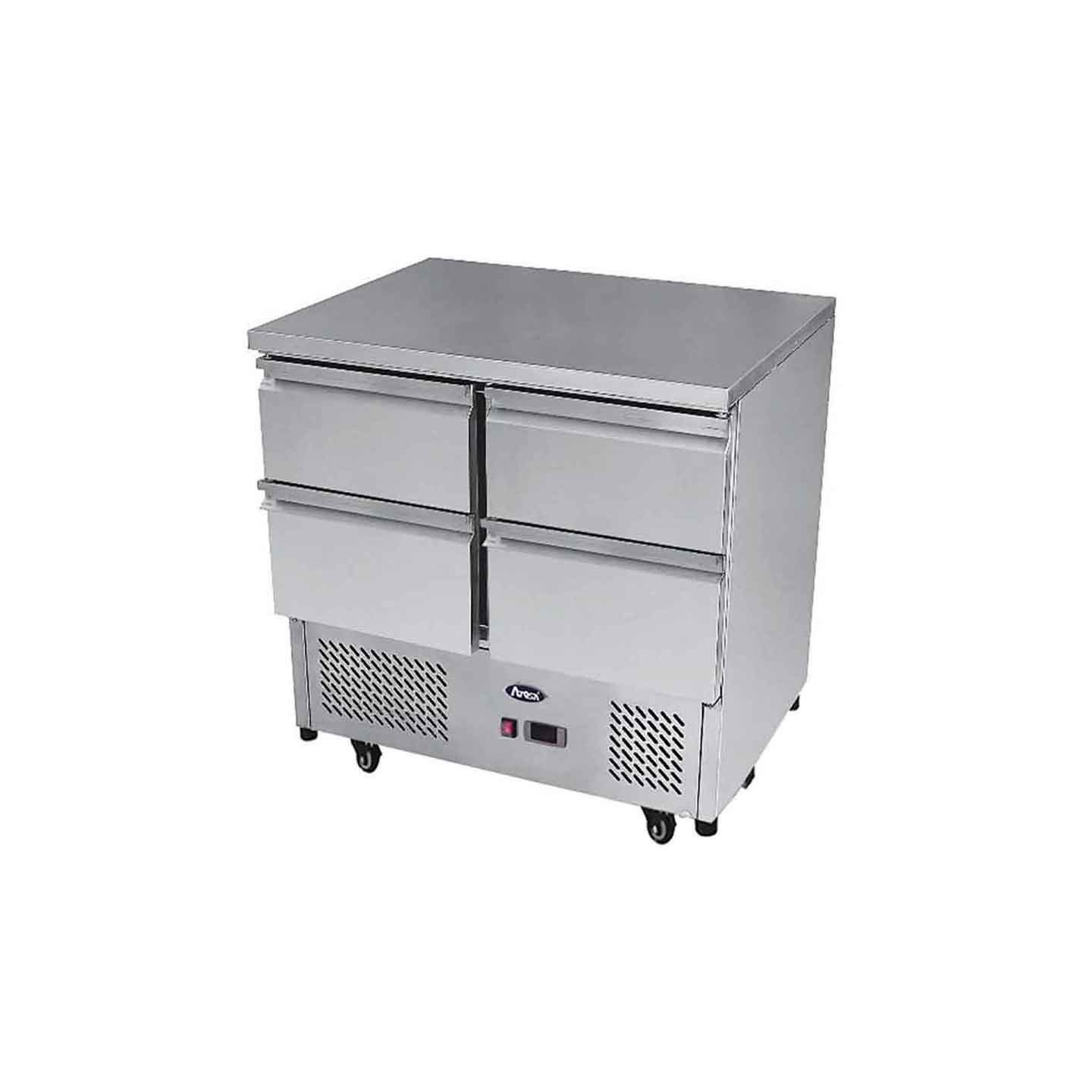 Table Réfrigérée Positive Compacte 4 tiroirs 300L Atosa-mondialchr.com