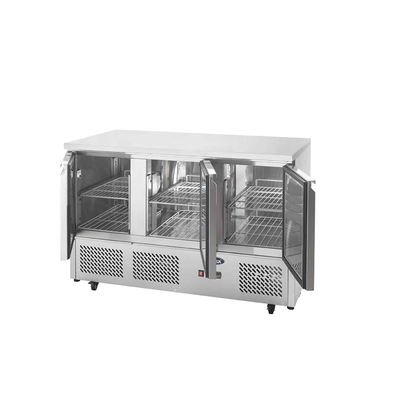 Table réfrigérée positive compacte 3 portes 380L ESL3851GR Atosa-mondialchr.com