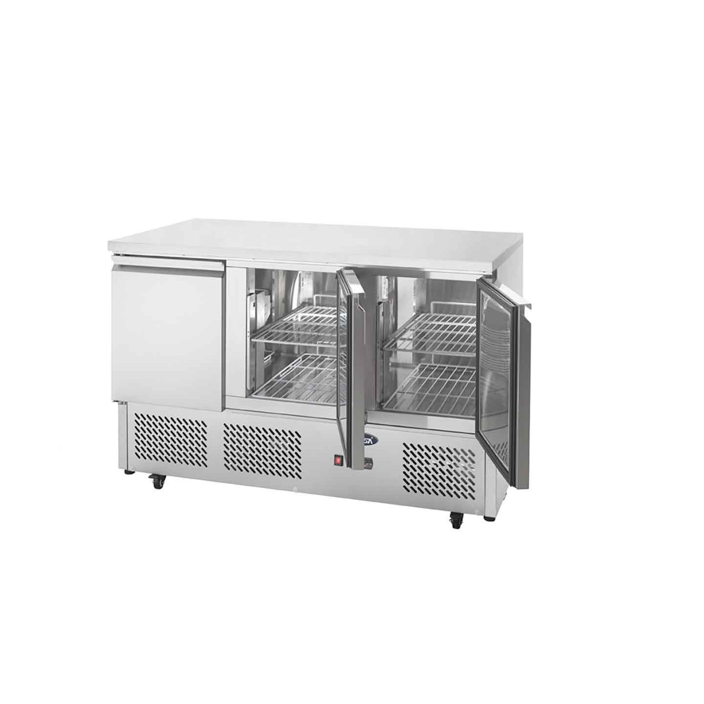 Table réfrigérée positive compacte 3 portes 380L ESL3851GR Atosa-mondialchr.com