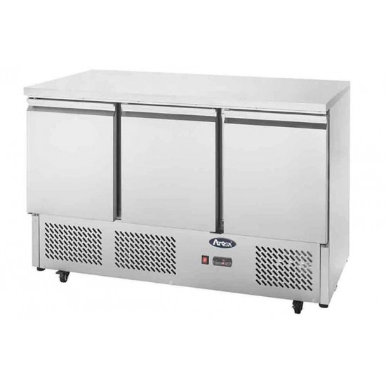 Table réfrigérée positive compacte 3 portes 380L ESL3851GR Atosa-mondialchr.com