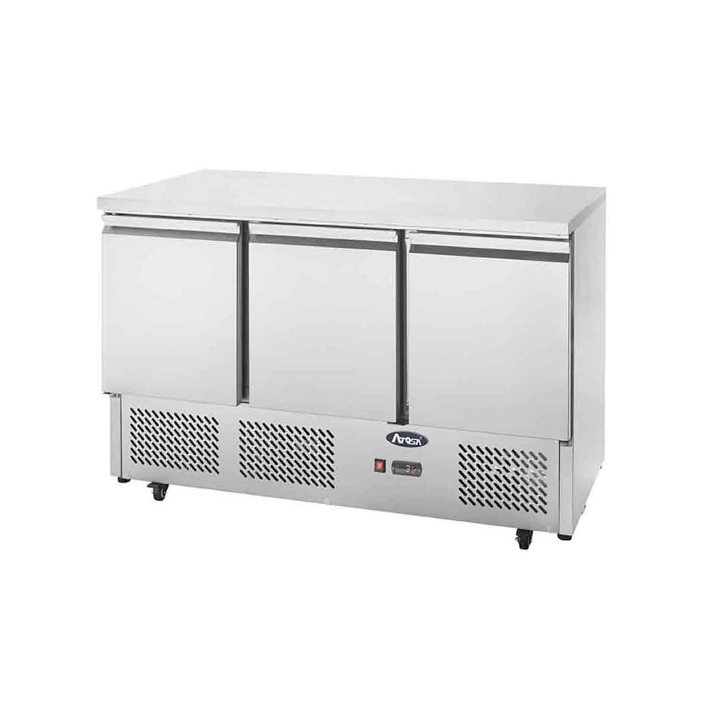 Table réfrigérée positive compacte 3 portes 380L ESL3851GR Atosa-mondialchr.com