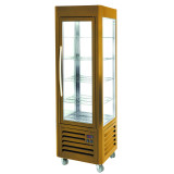 Vitrine réfrigérée 4 faces vitrées 360L froid positif