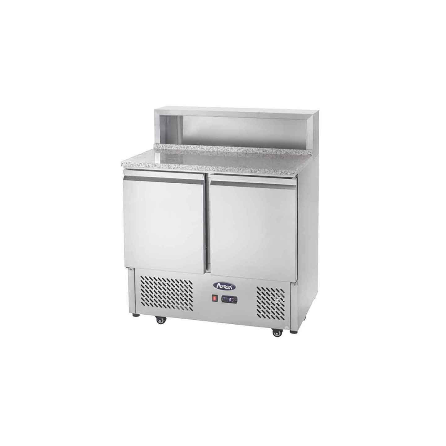 Meuble à pizzas compact 2 portes plan granit ESL3831GR – Atosa-mondialchr.com
