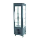Vitrine réfrigérée 4 faces vitrées 360L froid positif