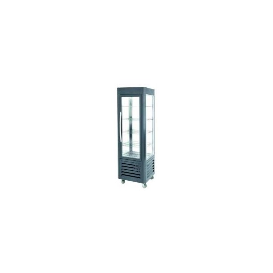 Vitrine réfrigérée 4 faces vitrées 360L froid positif