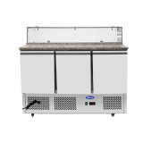 Meuble à pizzas 3 portes 380L plan granit ESL3864GR Atosa -mondialchr.com