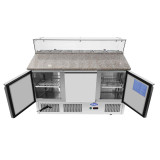 Meuble à pizzas 3 portes 380L plan granit ESL3864GR Atosa -mondialchr.com