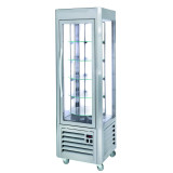 Vitrine réfrigérée 4 faces vitrées- Rotative- 360L froid positif