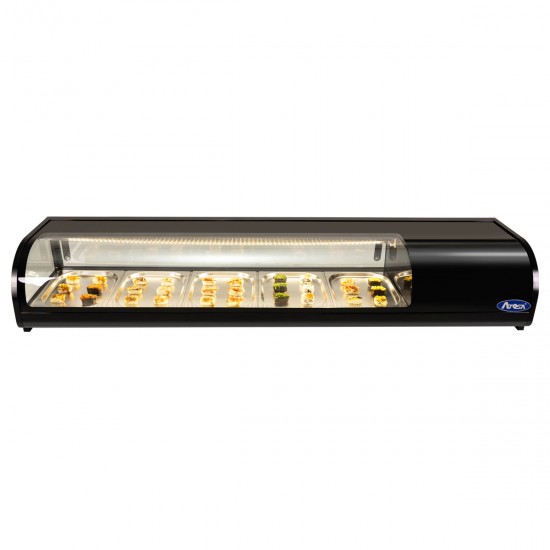 Vitrine à sushi Pro 5 bacs GN1/2 L1800 93L WLS-93L Atosa-mondialchr.com