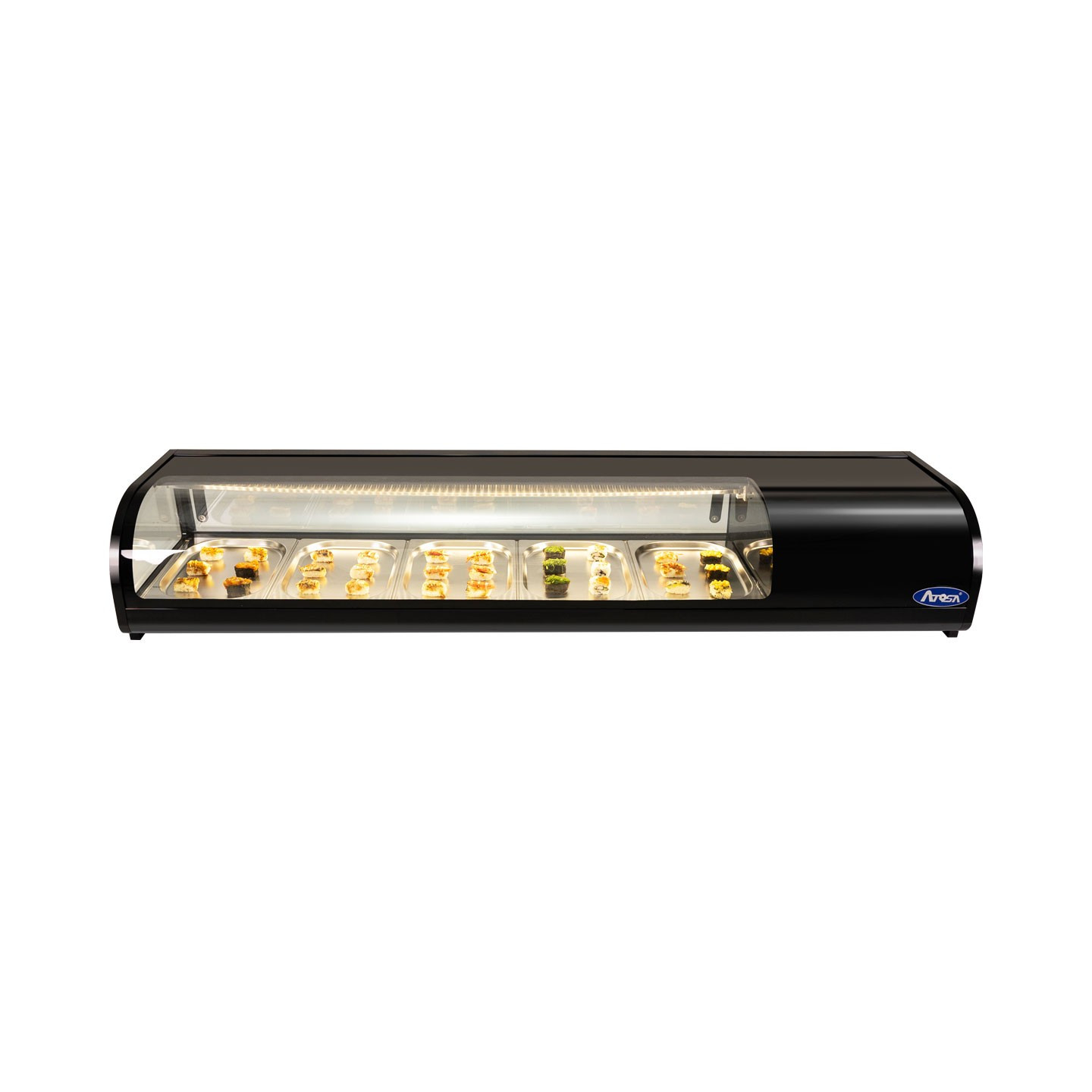 Vitrine à sushi Pro 5 bacs GN1/2 L1800 93L WLS-93L Atosa-mondialchr.com