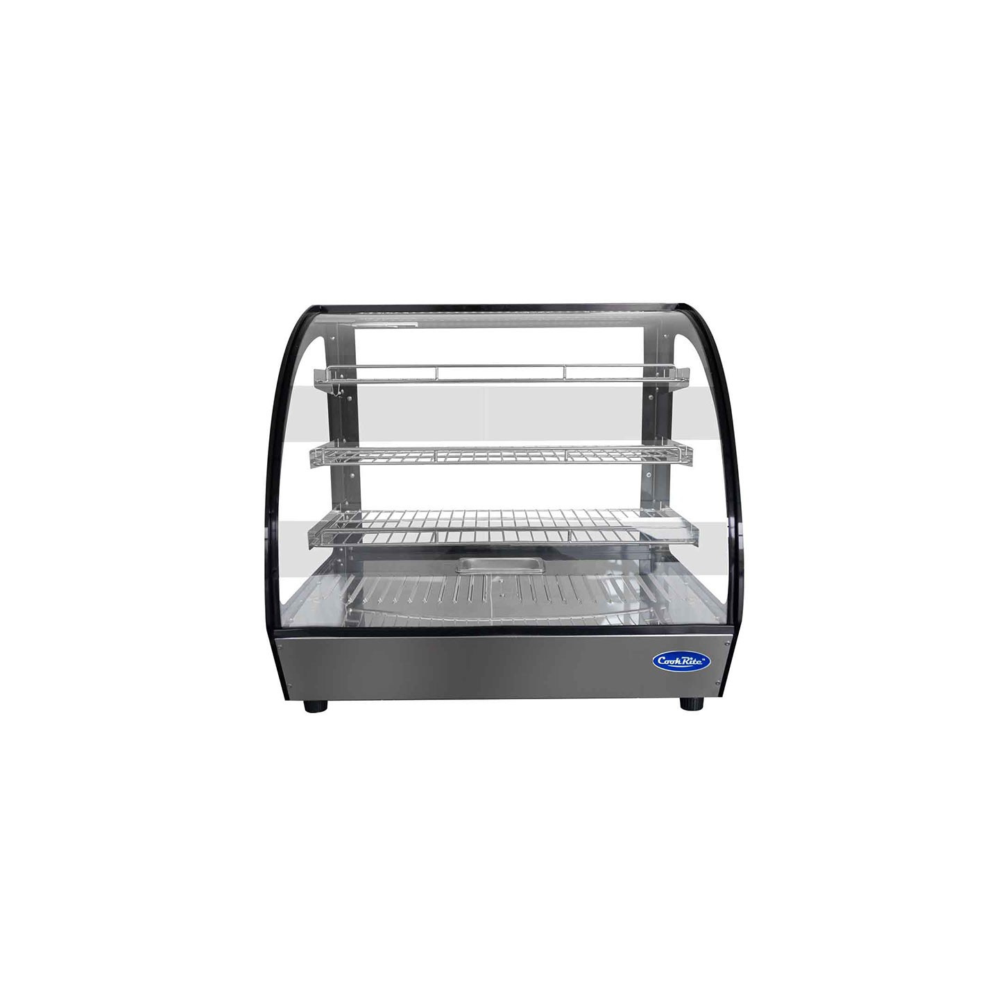 Vitrine chauffante bombée pro 125L WHY125L-B Atosa-mondialchr.com