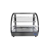 Vitrine chauffante bombée pro 160L WHY160L-B Atosa-mondialchr.com