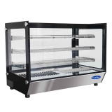 Vitrine chauffante droite de comptoir 200L WHF200L-B Atosa-mondialchr.com