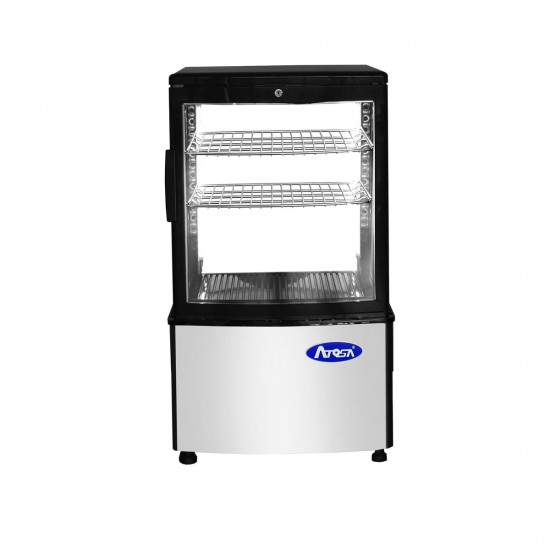 Vitrine réfrigérée 4 faces vitrées Pro 58L WFD58L Atosa-mondialchr.com
