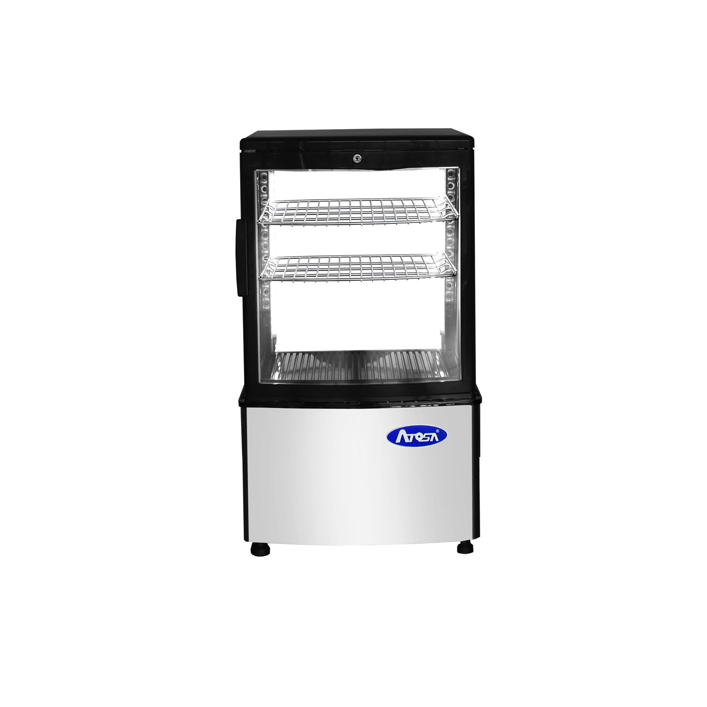Vitrine réfrigérée 4 faces vitrées Pro 58L WFD58L Atosa-mondialchr.com