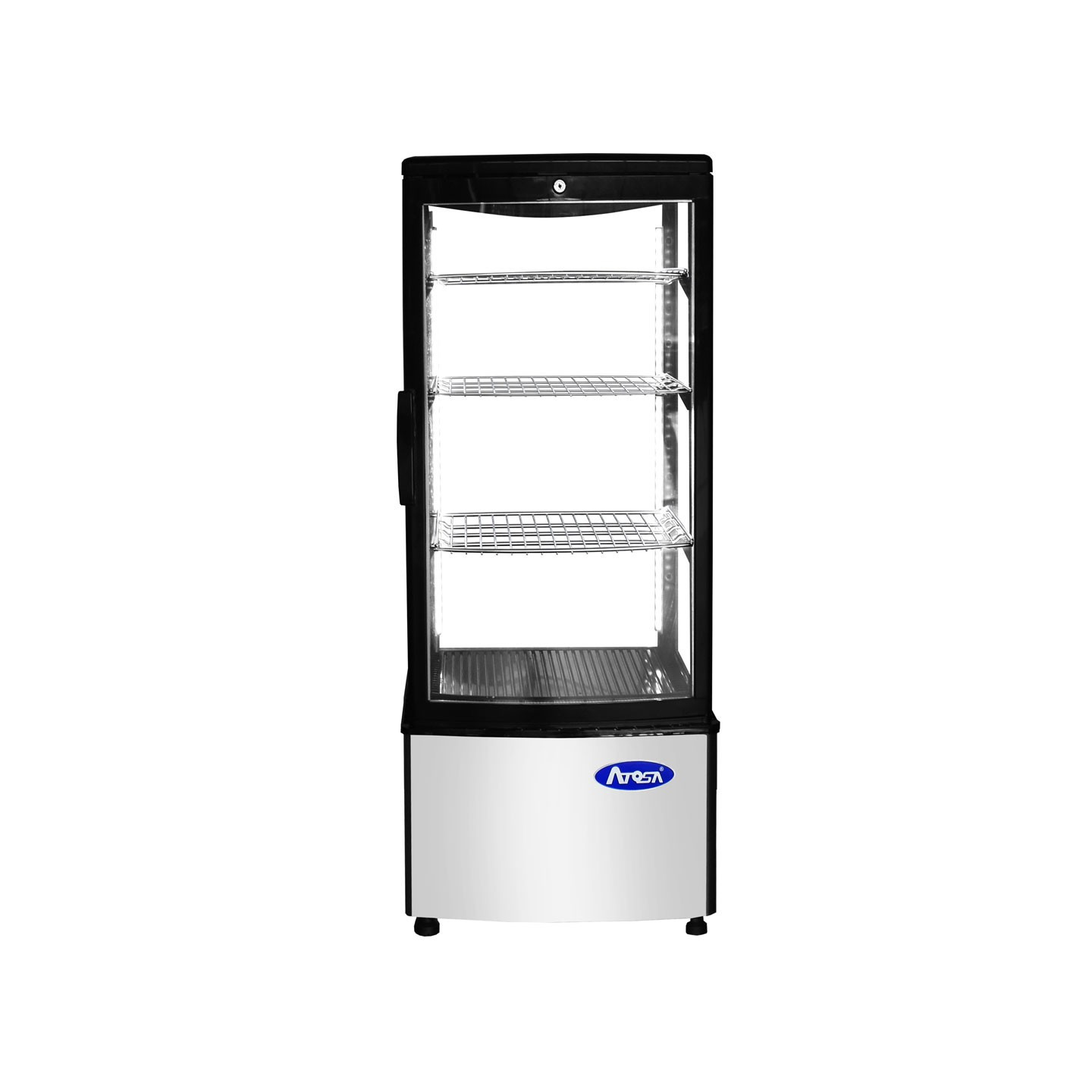 Vitrine réfrigérée 4 faces vitrées 88L Pro WFD88L Atosa-mondialchr.com