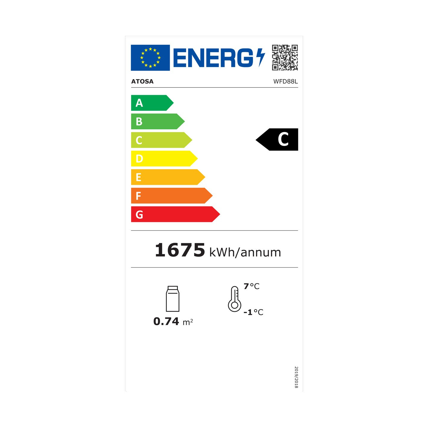 Vitrine réfrigérée 4 faces vitrées 88L Pro WFD88L Atosa-mondialchr.com