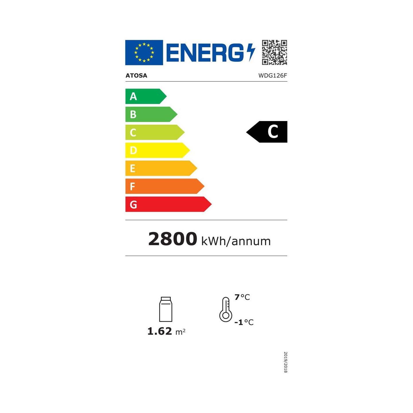 Vitrine réfrigérée droite noire service arrière 320L Atosa-mondialchr.com