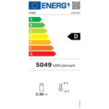 Vitrine réfrigérée droite noire service arrière 490L Atosa-mondialchr.com