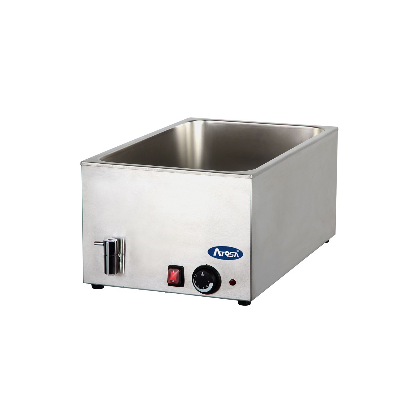 Bain-Marie GN1/1 avec robinet de vidange 8710 Atosa-mondialchr.com