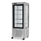 Vitrine réfrigérée 4 faces vitrées- FIXE- 400L froid négatif-SCAIOLA