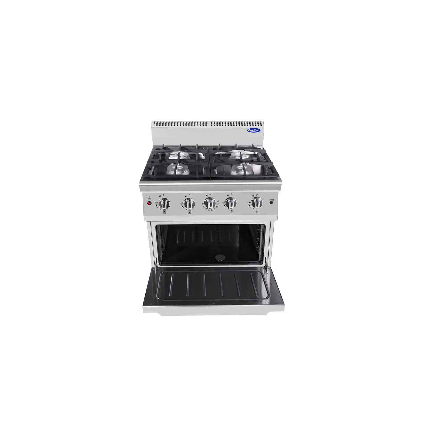 Fourneau gaz Pro P700 4 feux avec four AT7G4BO-2 Atosa -mondialchr.com