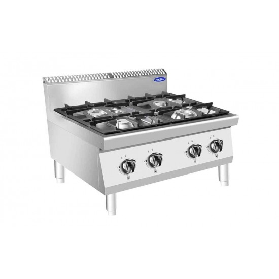 Fourneau gaz P700 4 feux à poser AT7G4B-C-2 Atosa-mondialchr.com