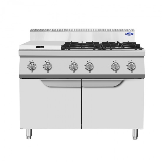 Fourneau gaz P700 6 feux sur placard AT7G6B-F-2 Atosa-mondialchr.com