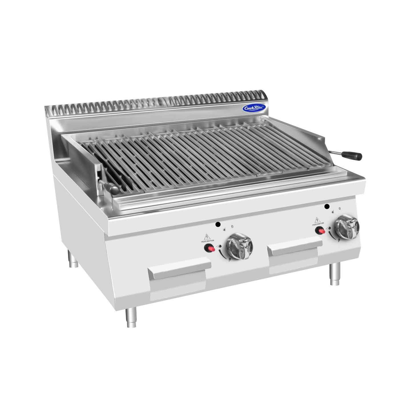 Grill gaz P700 à poser 2 brûleurs L800 AT7G8CM-C Atosa-mondialchr.com