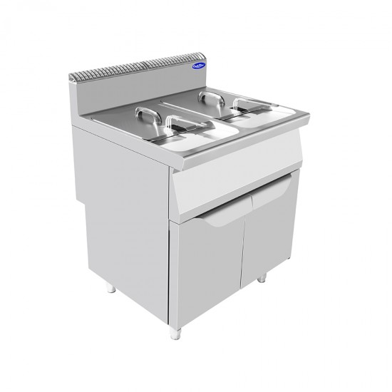 Friteuse gaz sur coffre 2x16L 2 paniers P700 AT7G8F-F Atosa -mondialchr.com