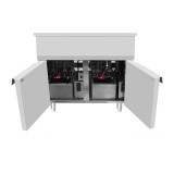 Friteuse gaz sur coffre 2x16L 2 paniers P700 AT7G8F-F Atosa -mondialchr.com