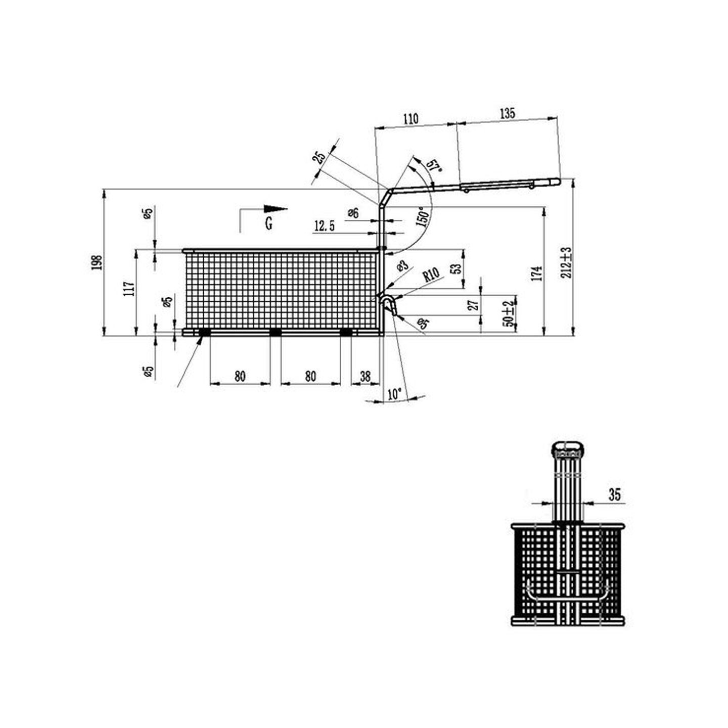 Petits paniers pour friteuses AT7G4F F et AT7G8F F Atosa-mondialchr.com