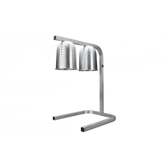 Chauffe frites professionnel 2 lampes inox DL2112-S Atosa-mondialchr.com