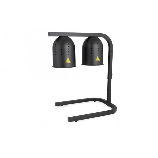 Chauffe frites professionnel 2 lampes noir DL2112-B Atosa -mondialchr.com