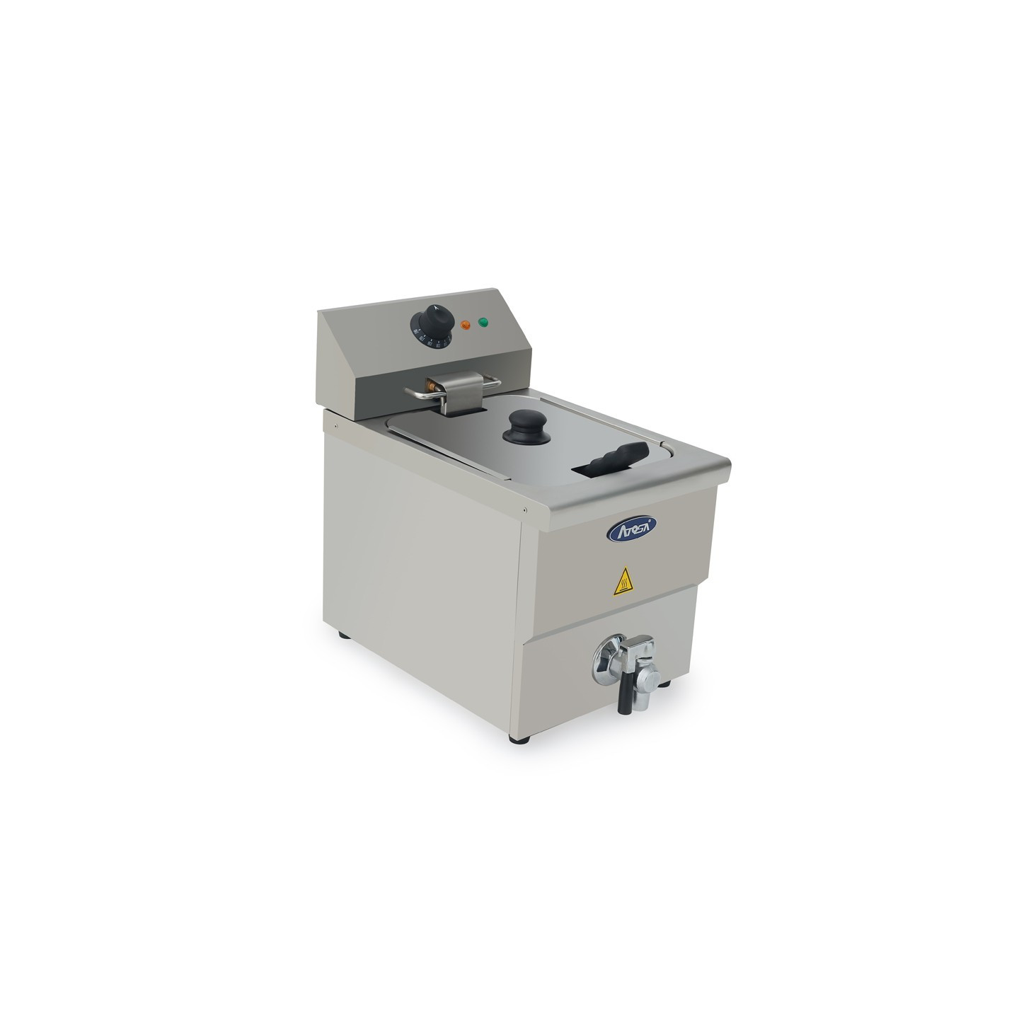 Friteuse électrique 8 Litres avec vidange ATEF-08L Atosa -mondialchr.com