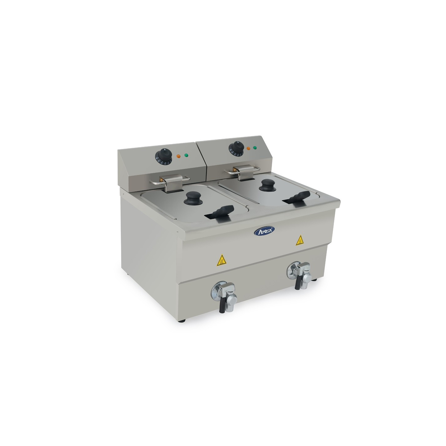 Friteuse électrique double bac 2x8L ATEF-08L-2 Atosa -mondialchr.com