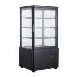 Vitrine réfrigérée de comptoir positive Noir 68L CUISTANCE-mondialchr.com