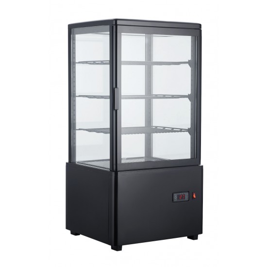 Vitrine réfrigérée de comptoir positive Noir 68L CUISTANCE-mondialchr.com