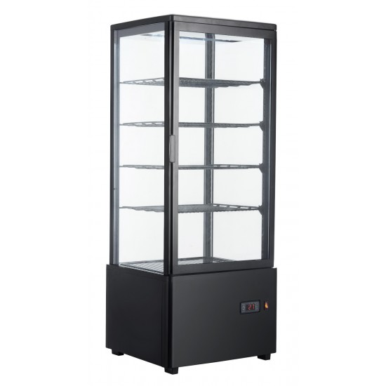 Vitrine réfrigérée de comptoir positive Noir 98L CUISTANCE-mondialchr.com