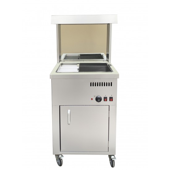 Réserve à frites chauffante sur coffre P550 Cuistance-mondialchr.com