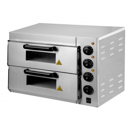 Four à pizza électrique 2 Niveaux H440mm Cuistance-mondialchr.com